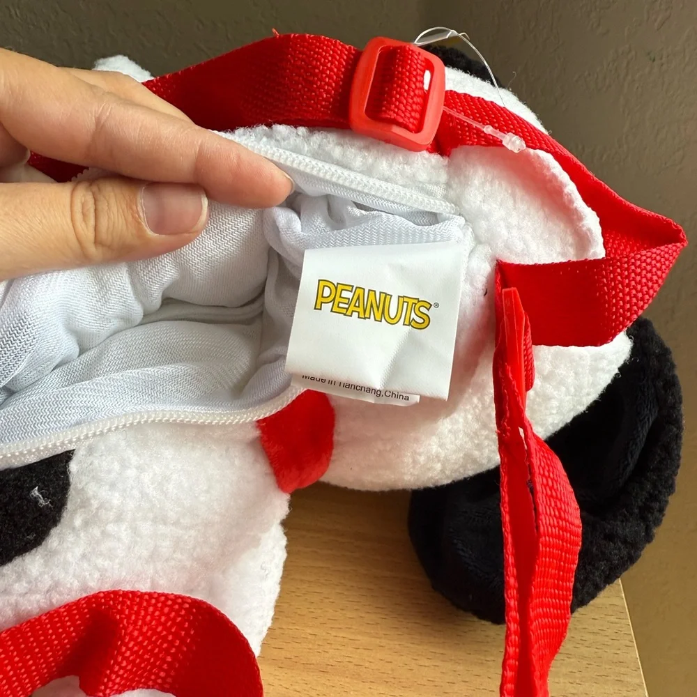Peanuts Sherpa Girls Snoopy Plush Mini Backpack